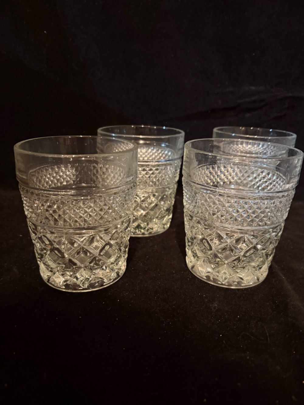 Anchor Hocking Wexford
 Clear Cut Glass Tumbler Set - 4-Pack